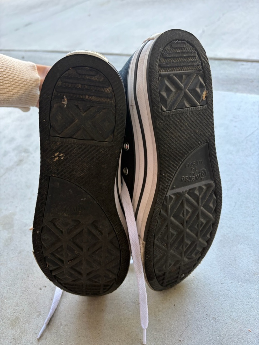 Converse Kids Black High-Top Sneakers with White Soles - Picture 6 of 7
